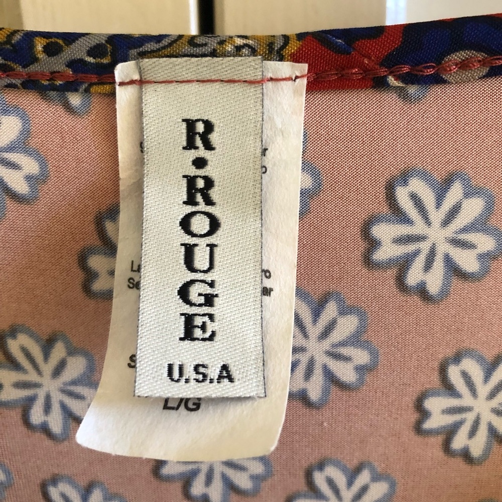 R. Rouge Dress Made In USA Large - Picture 6 of 7